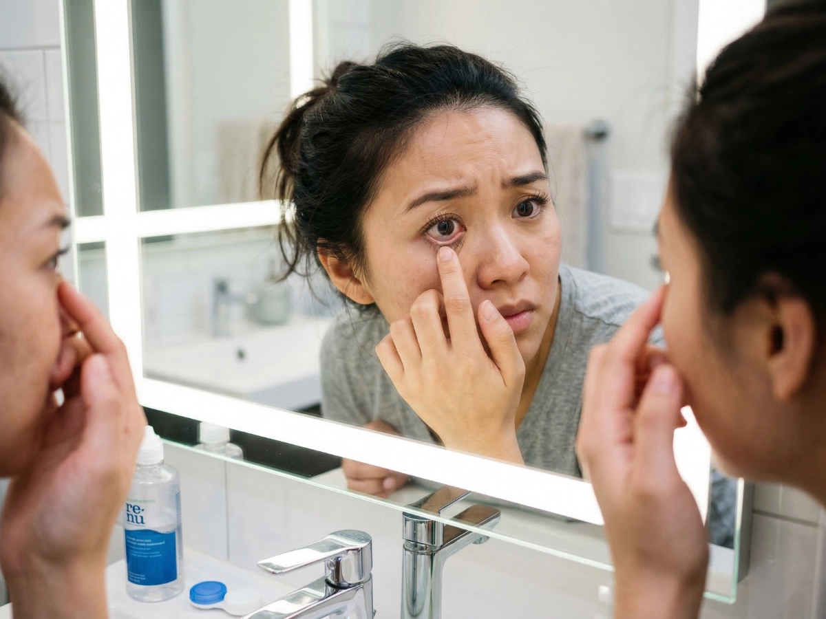 隱形眼鏡拔不下來