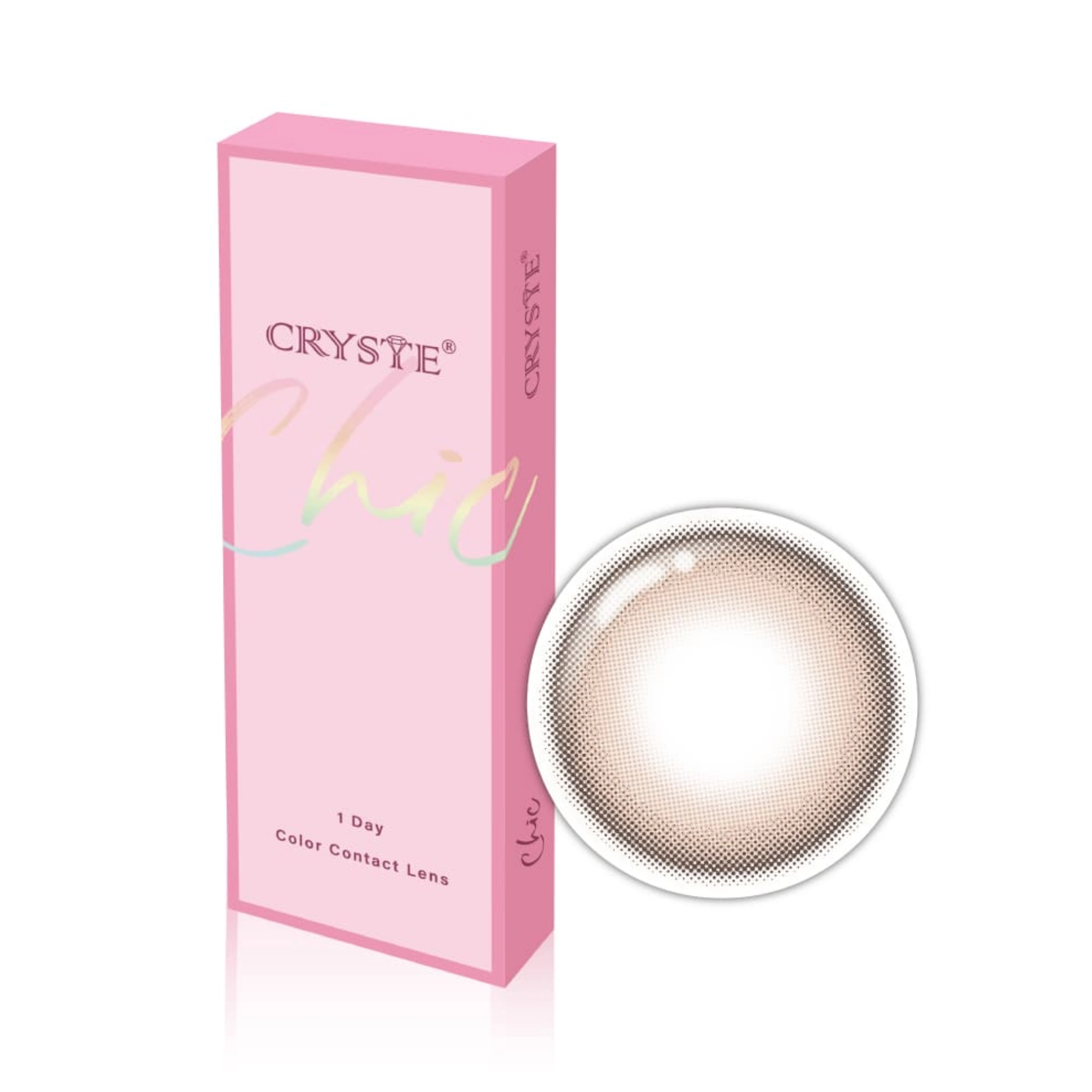 新手美瞳推薦｜8. 晶瞳 CRYSTE－雅緻棕 彩色日拋