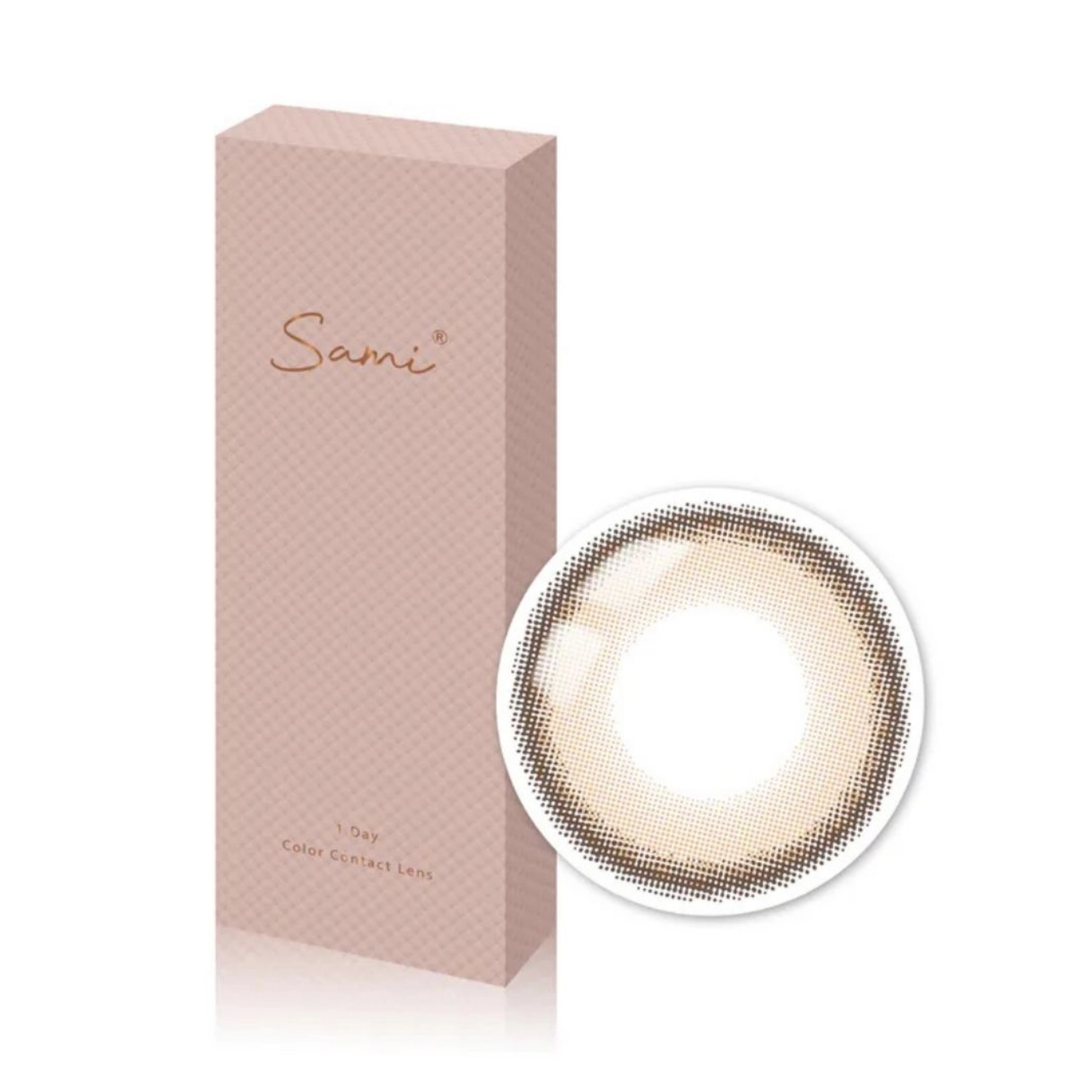 新手美瞳推薦｜5. 佐美 SAMI－柔紗褐日拋